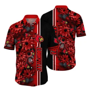 Louisville Cardinals Hawaiian Shirt All Over Print, Custom Name TN300425Y7HWCT4NCLOU