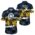 Navy Tropical Flower