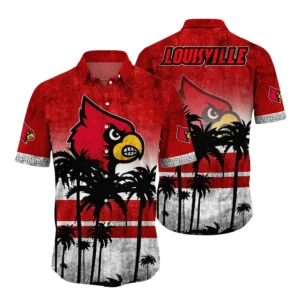 Louisville Cardinals Hawaiian Shirt All Over Print, Custom Name TN300425Y7HWCT7NCLOU