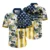 Navy Tropical Flower