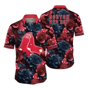 Boston Red Sox Hawaiian Shirt All Over Print, Custom Name TN300525Y7HWCT19MBBRS