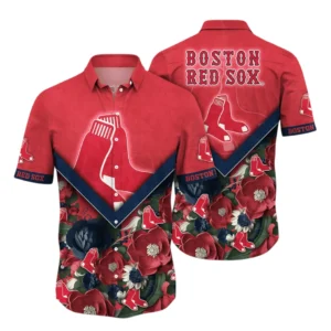 Boston Red Sox Hawaiian Shirt All Over Print, Custom Name TN300525Y7HWCT4MBBRS
