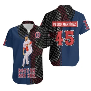 Boston Red Sox Hawaiian Shirt All Over Print, Custom Name TN30525Y7HWCT15MBBRS