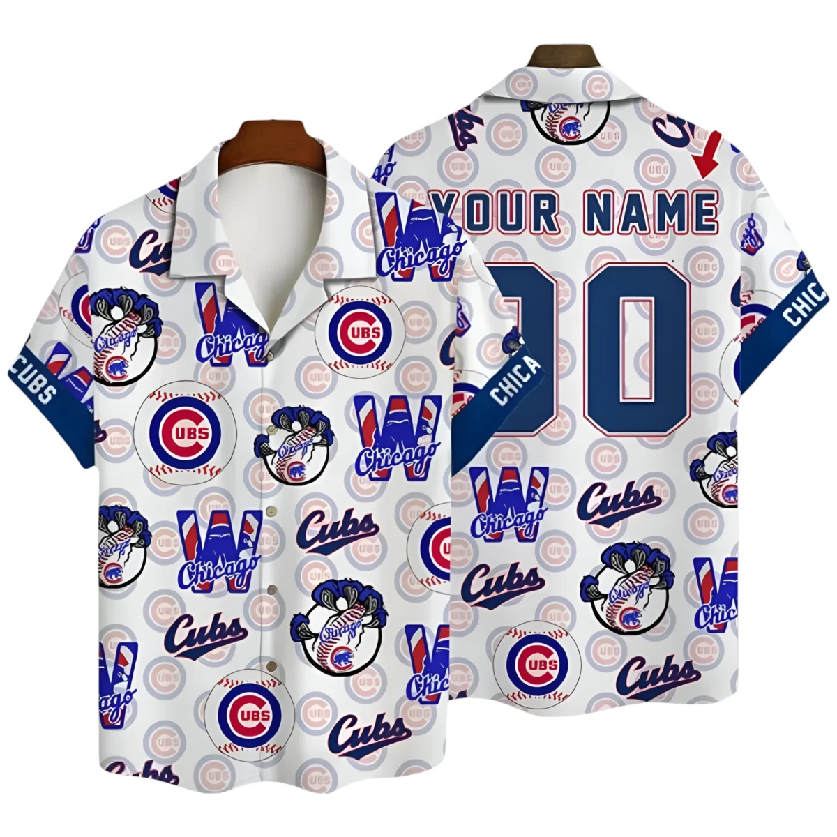 Chicago Cubs Hawaiian Shirt All Over Print, Custom Name TN30525Y7HWCT24MBCHC