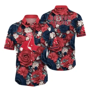Boston Red Sox Hawaiian Shirt All Over Print, Custom Name TN30525Y7HWCT8MBBRS