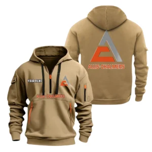 Allis Chalmers Half Zip Hoodie, Sport Hooded Multi-Pocket, Custom Name HG070625Y25QZ2HCT1ALC