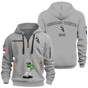 Chicago White Sox Half Zip Hoodie Sport Hooded Multi-Pockets Custom Name HIDI050625Y25QZ2HMBCWS