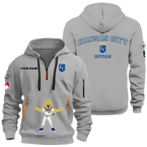 Kansas City Royals Half Zip Hoodie Sport Hooded Multi-Pockets Custom Name HIDI060625Y25QZ2HMBKC