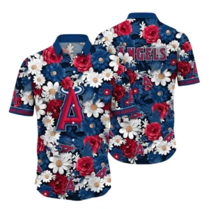 Los Angeles Angels Hawaiian Shirt All Over Print, Custom Name TN020625Y7HWCT14MBLAA