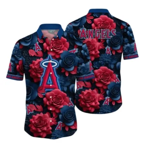 Los Angeles Angels Hawaiian Shirt All Over Print, Custom Name TN020625Y7HWCT16MBLAA