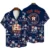 Navy Tropical Flower