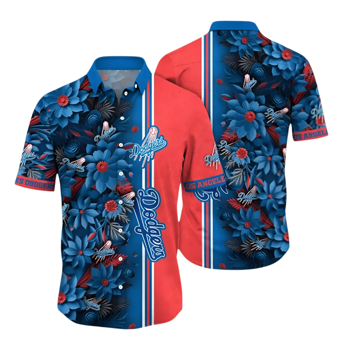 Los Angeles Dodgers Hawaiian Shirt All Over Print, Custom Name TN020625Y7HWCT1MBLAD