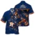 Navy Tropical Flower