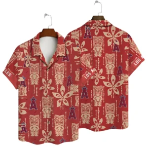 Los Angeles Angels Hawaiian Shirt All Over Print, Custom Name TN020625Y7HWCT22MBLAA