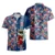 Navy Tropical Flower 2
