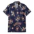 Navy Tropical Flower
