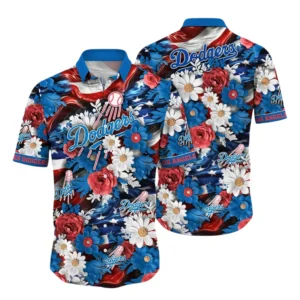 Los Angeles Dodgers Hawaiian Shirt All Over Print, Custom Name TN030625Y7HWCT12MBLAD