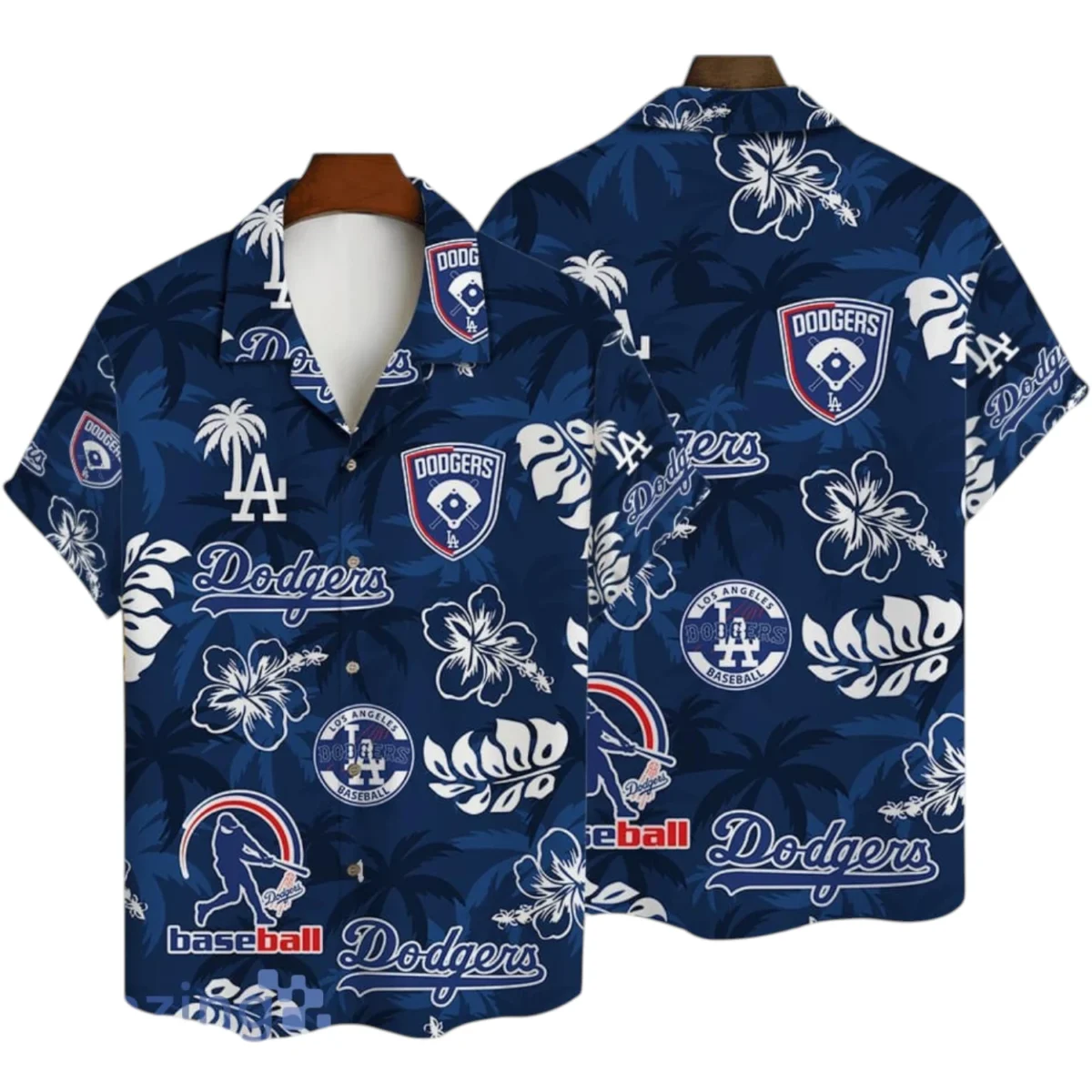 Los Angeles Dodgers Hawaiian Shirt All Over Print, Custom Name TN29525Y7HWCT2MBLAD