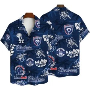 Los Angeles Dodgers Hawaiian Shirt All Over Print, Custom Name TN29525Y7HWCT2MBLAD