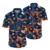 Navy Tropical Flower