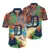 Navy Tropical Flower 3
