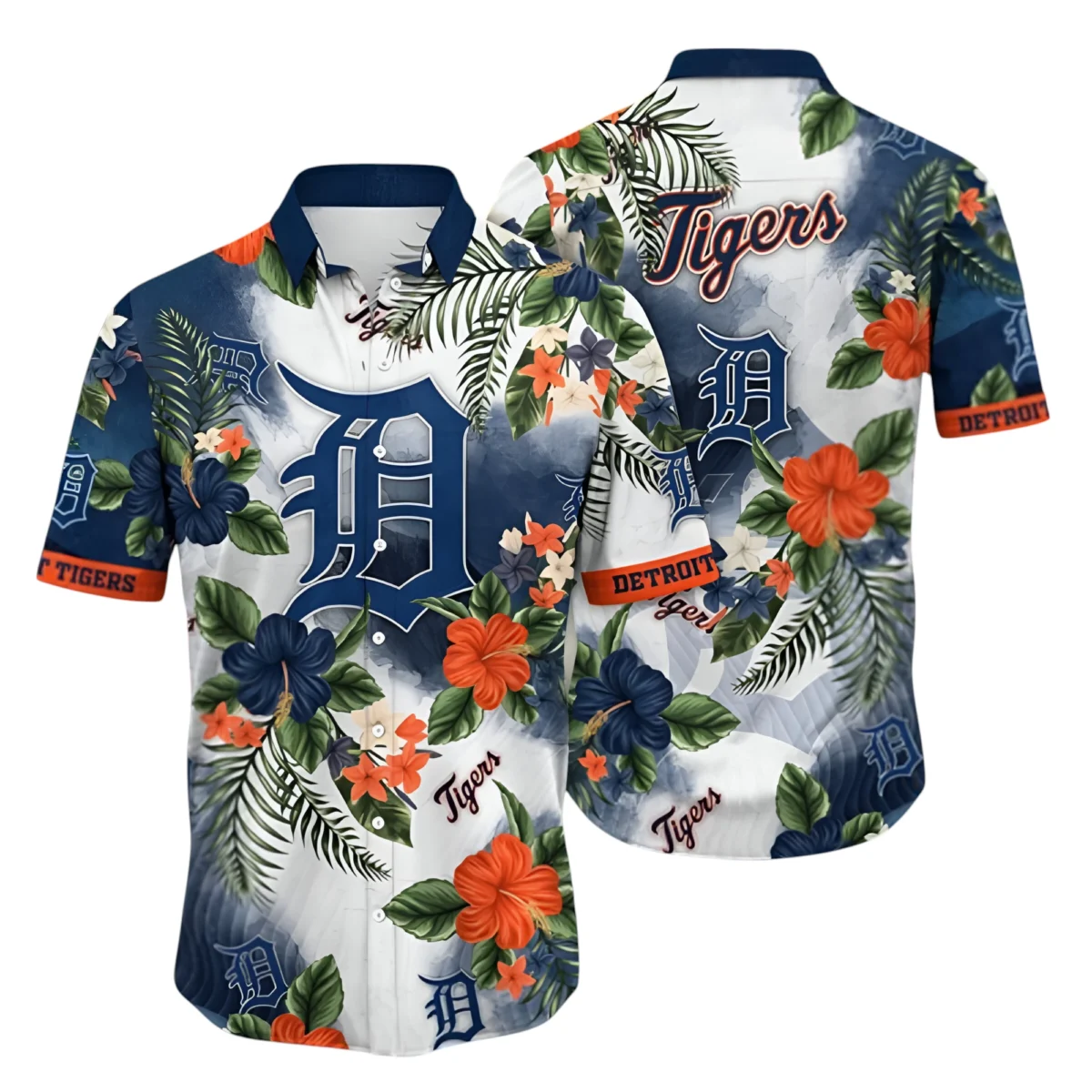 Detroit Tigers Hawaiian Shirt All Over Print, Custom Name TN310525Y7HWCT9MBDET