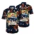 Navy Tropical Flower 2